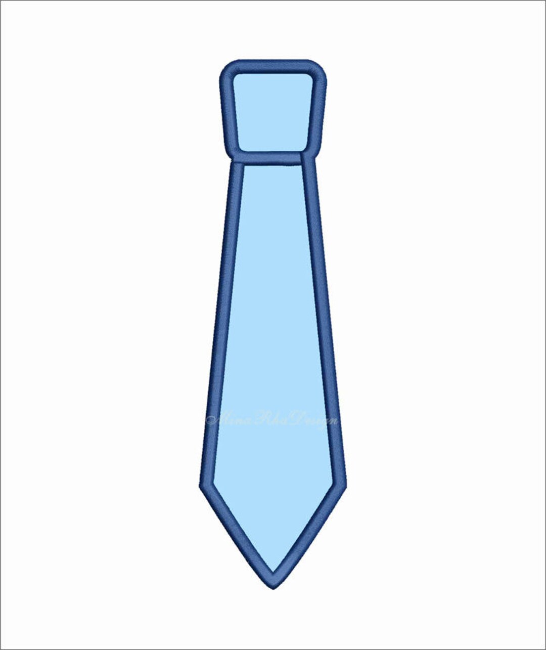 Neck Tie Applique Design Machine Embroidery Design Instant Etsy