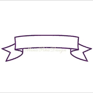 Banner Label Machine Embroidery Design Instant download