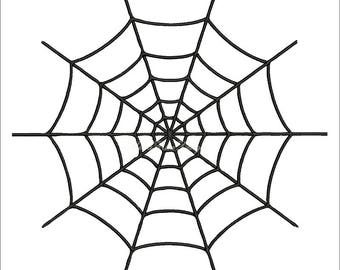 Spider Web Machine Embroidery Design Instant Download - Etsy