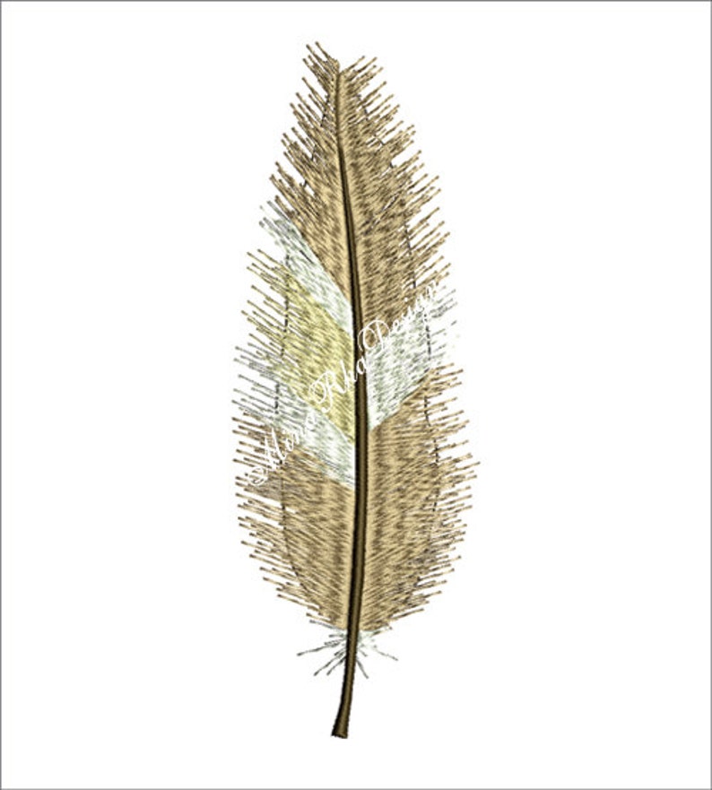 Feather machine jessecmault pattern design fill stiches  etsy