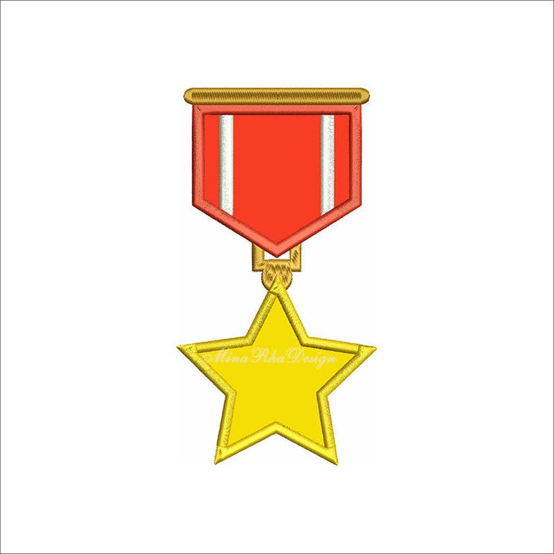 Army medal applique embroidery design machine embroidery  etsy singapore