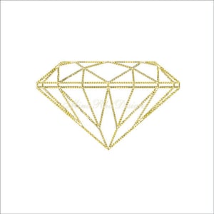 Diamant-Stich-Stickerei-Design, geometrisch, Diamant-Maschinenstickerei, sofortiger Download