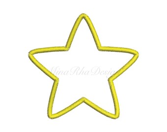 Star Applique Embroidery Design – Machine Embroidery File