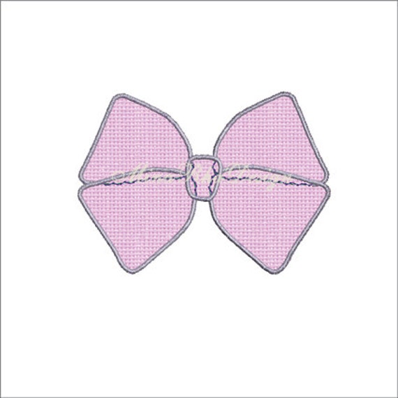 Cotton Cluster with Bow Embroidery Applique Design ***INSTANT DOWNLOAD