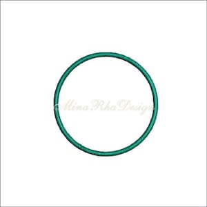 Circle Machine Embroidery Design Circle Applique Design Instant Download