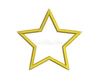 Star Applique Embroidery Design – Machine Embroidery File