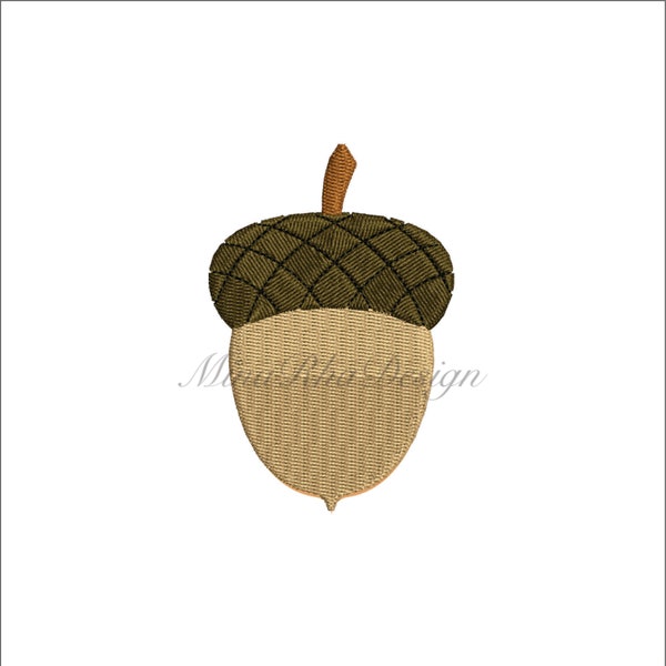 Acorn Embroidery Design, Fill Stitch, Embroidery Design, Instant Download