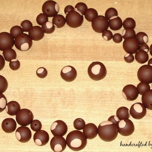 OSU Beads 25 Buckeye Beads Large/14mm-16mm