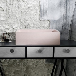Blass Rosa Badezimmer Waschbecken / Top Becken Waschbecken