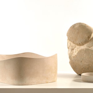 Libby Sink: The Waveform Stone Washbasin
