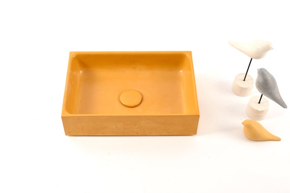 PLINT Yellow Vanity Basin Yellow Bathroom Sink Etsy