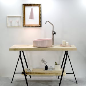 Pretty in Pink :The Round Rosy Pink Washbasin