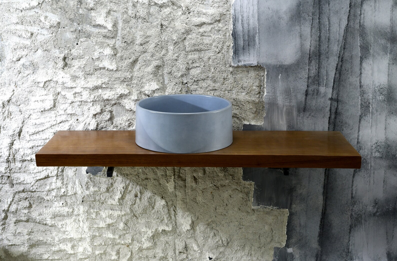 Bathroom Sink Sky Blue Color Concrete Vessel Sink Etsy