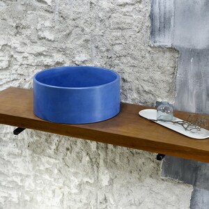 Sapphire Splendor : The Glamour of a Round Blue Sink image 3