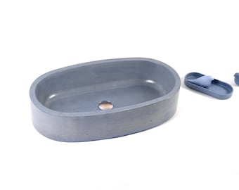 The Lebek Big Washbasin is now available in Grey Steel Blue, a brand-new shade.