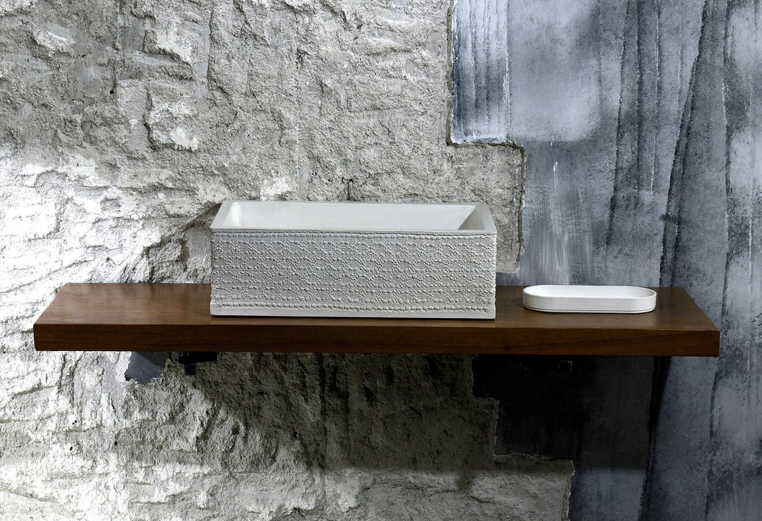 Photo inspiration: Picture Idea: Morphi Concrete Bathroom Sink Sculpted Vessel