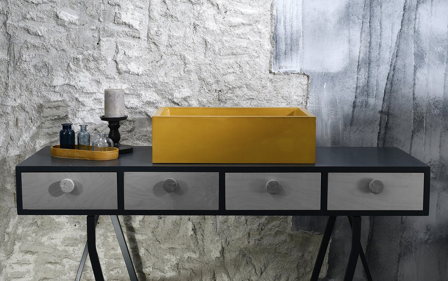 Yellow Bathroom Sink Vessel / Colored Sink | Etsy