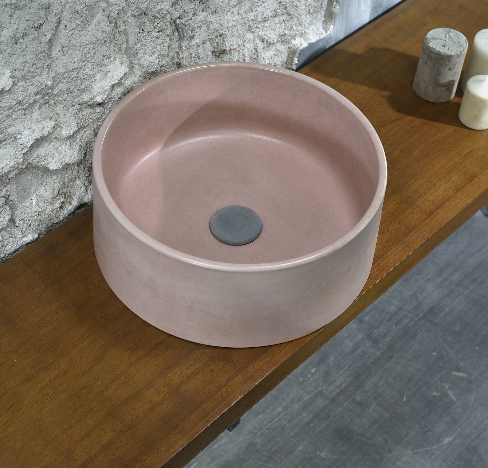 Pale Pink Bathroom Sink / Bathroom Vessel Sink Countertop Wash Etsy