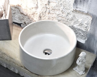 Oi - Low Price Off White Round Sink