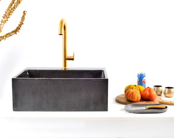 Versa Sink: Your All-in-One Concrete Washbasin for the Kitchen, Bathroom, and BBQ.