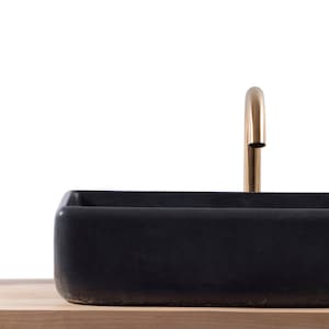 Oblio Black Charcoal Washbasin