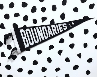 Boundaries Pennant Flag