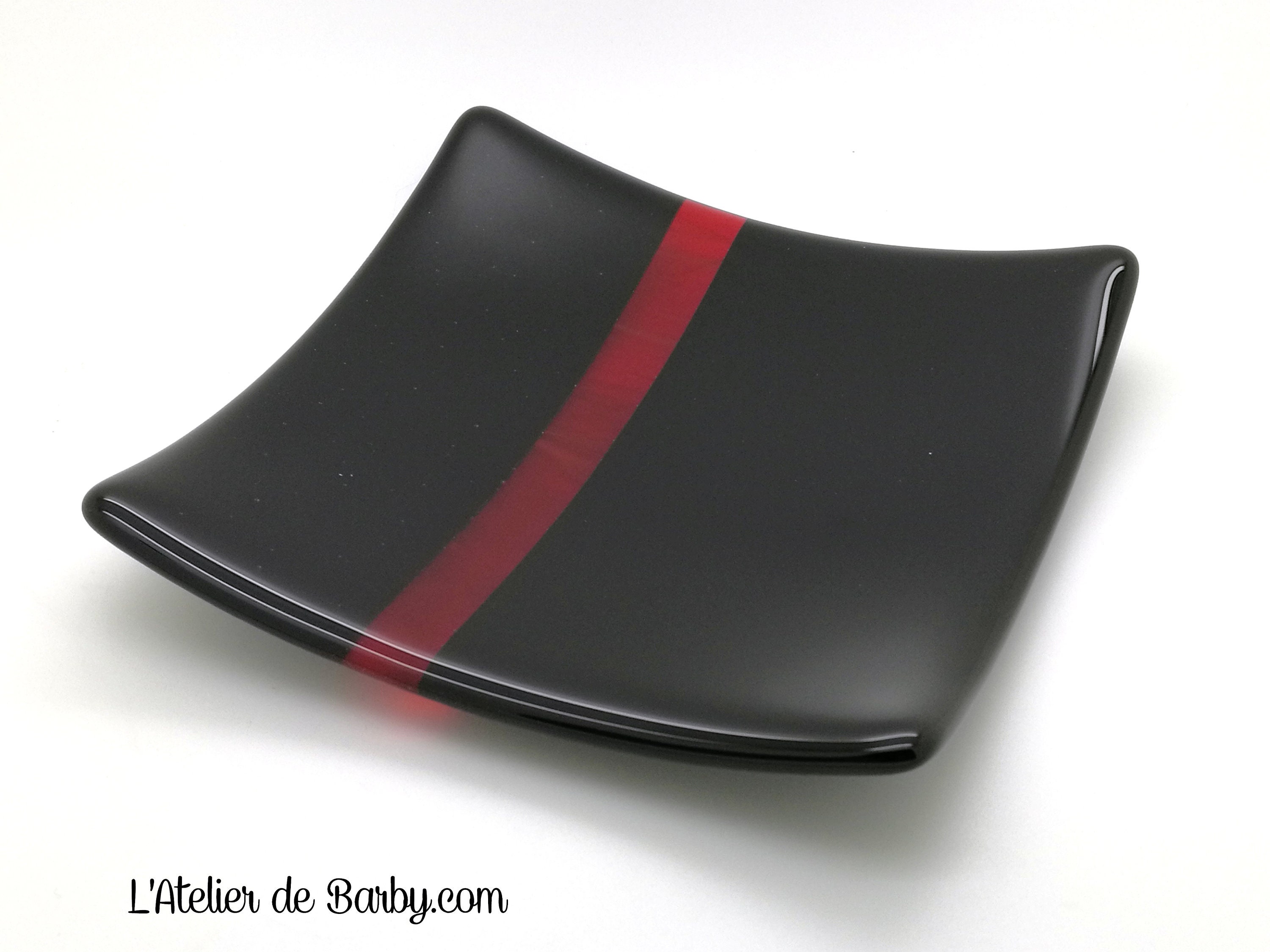 Vide Poche en Verre, Verre Fondu, Fused Glass, Trinket Dish