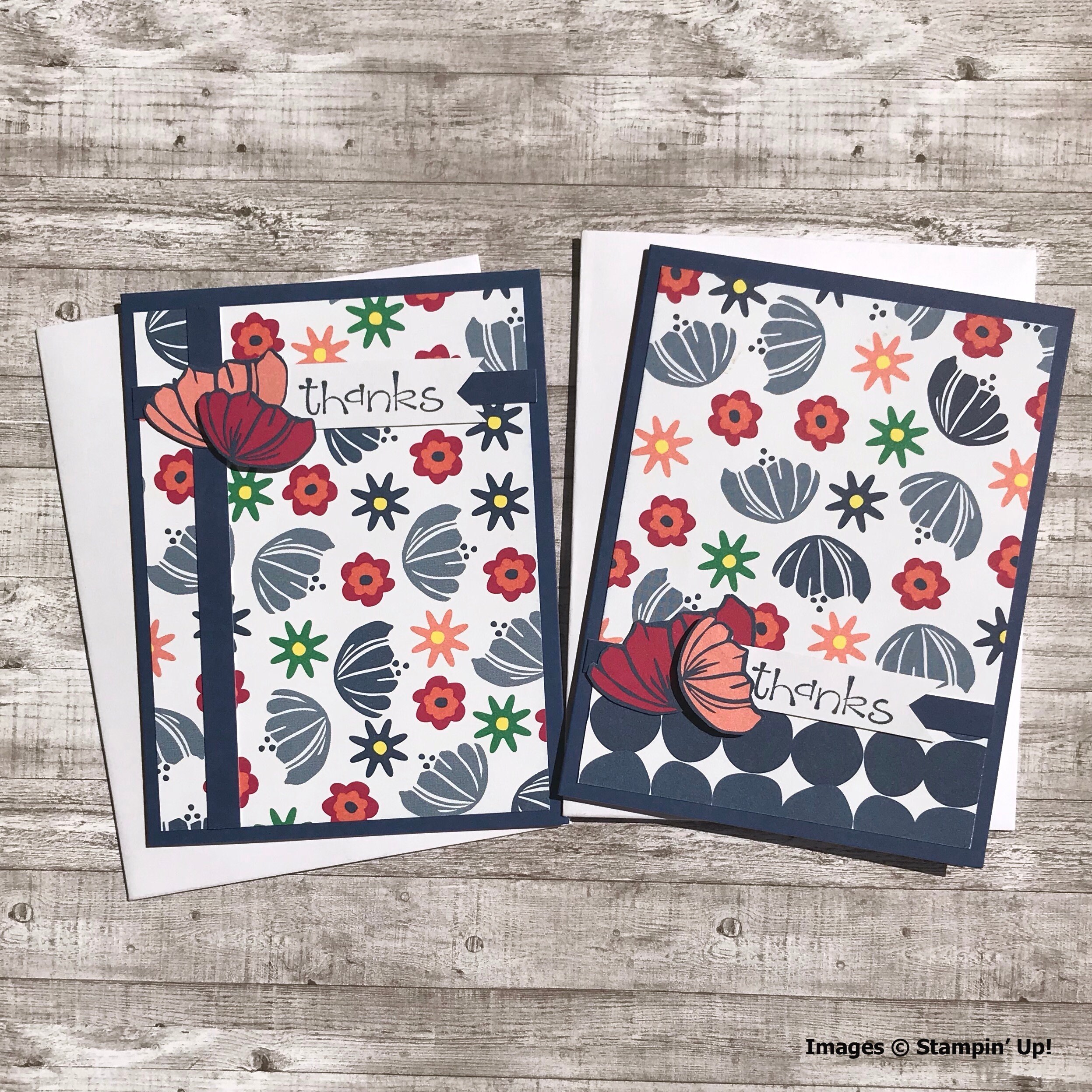 Boxed Thank You Card Set 10 Note Cards Happiness Blooms Etsy