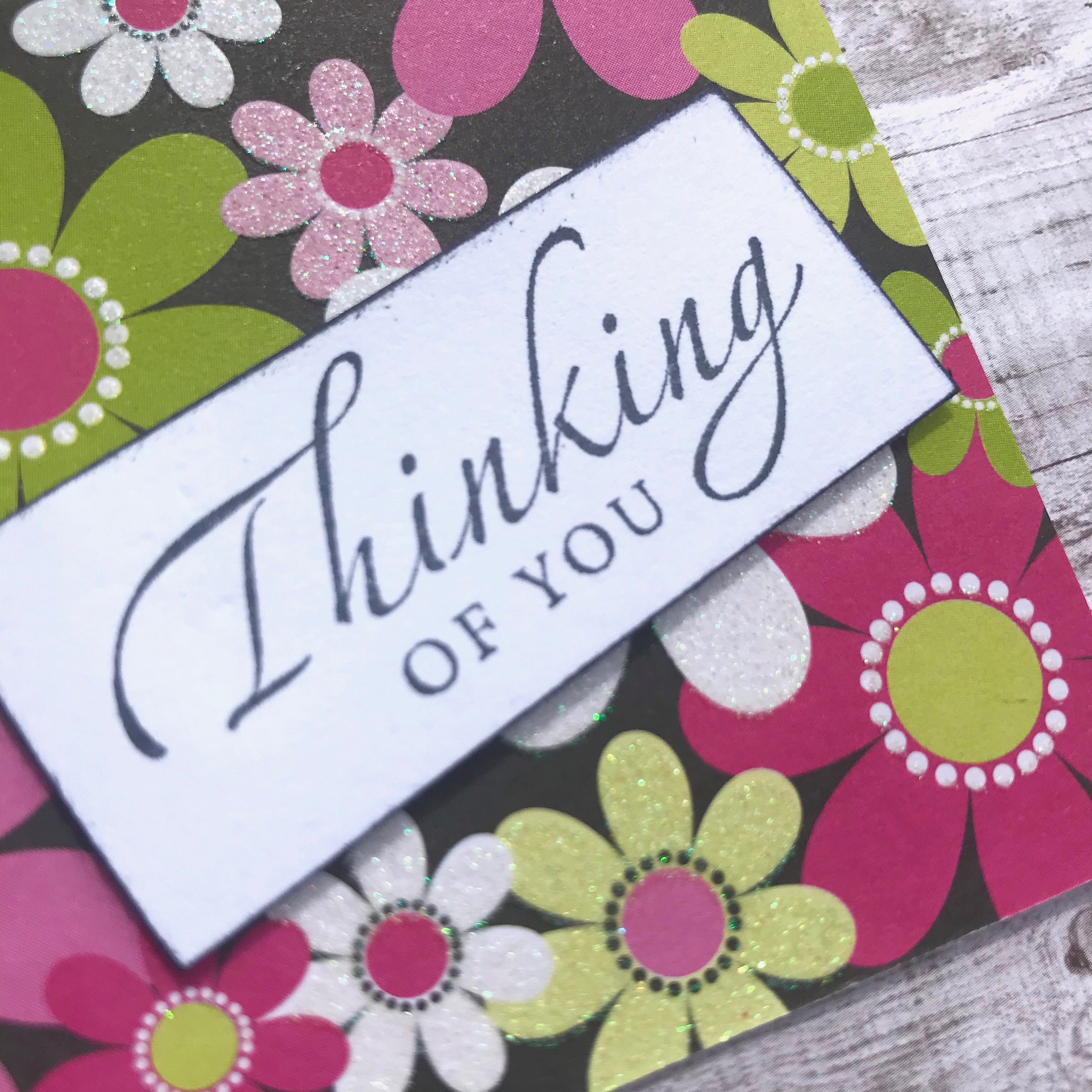 Handmade Gift Tag Thinking of You/Uptown Flair Decorative | Etsy