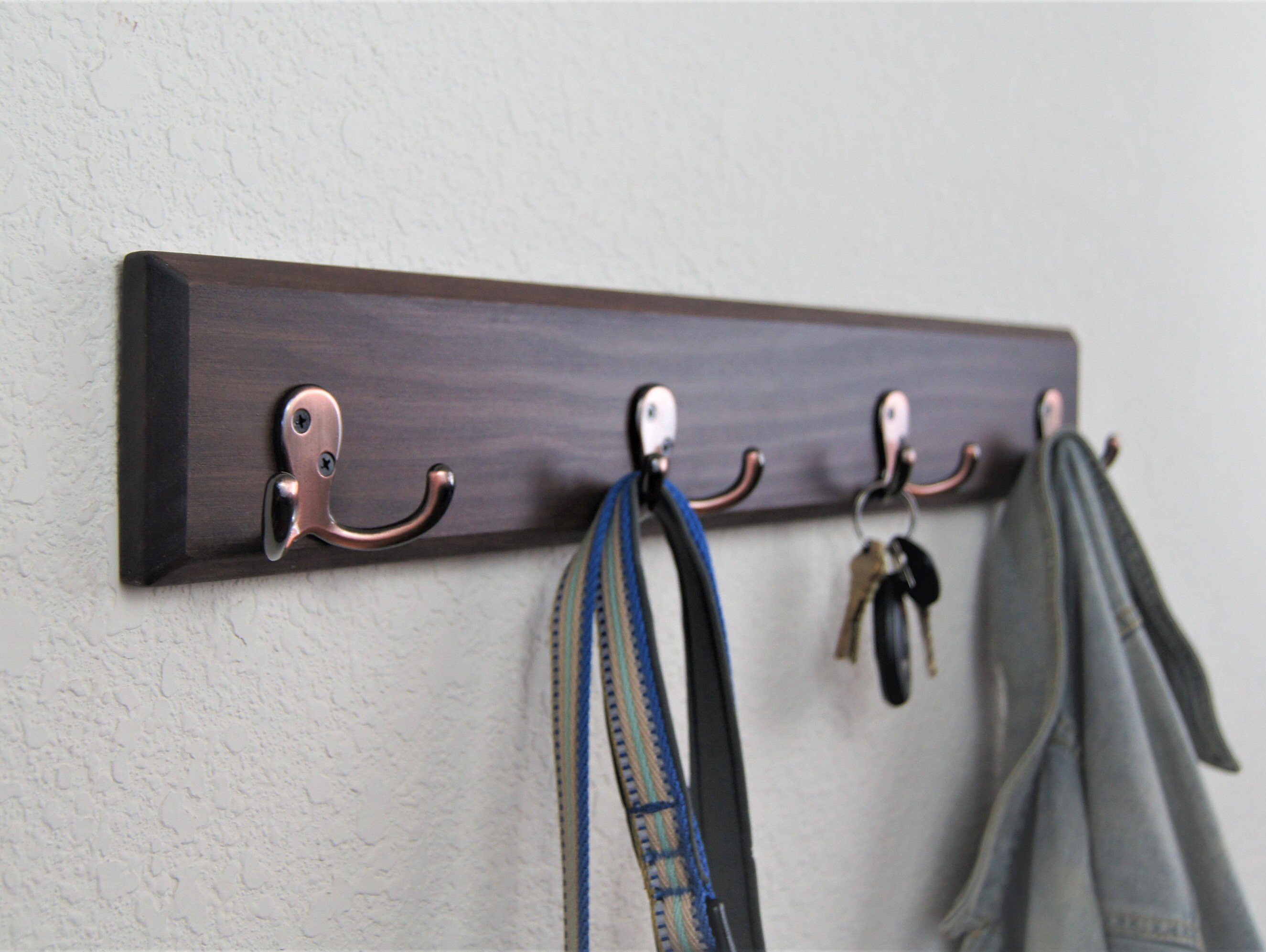 Wall Coat Rack Home Decor Handmade Wood Coat Hanger Wall Mount Etsy