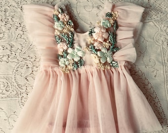 Cheyenne Sitter Set Photo Prop Outfit, Conjunto de niñera, Vestido de utilería de fotografía, Romper, Conjunto de estilo vintage, Conjunto de niñera Boho