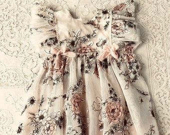 Giada Sitter Set Photo Prop Outfit, Sitter Set, Fotografía Prop Dress, Romper, Vintage Style Set, Boho Sitter Set