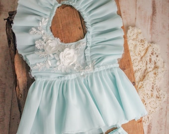 Conjunto de accesorios fotográficos Eve Sitter, conjunto de niñera, vestido de accesorios fotográficos, mono, conjunto de estilo vintage, conjunto de niñera bohemio