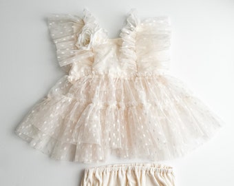 April Sitter Set Photo Prop Outfit, Sitter Set, Photography Prop Dress, Romper, Vintage Style Set, Boho Sitter Set