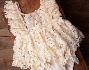 Lily Sitter Set Photo Prop Outfit, Sitter Set, Fotografía Prop Dress, Romper, Vintage Style Set, Boho Sitter Set