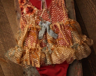 Bianca Sitter Photo Prop Outfit, Sitter Set, Photography Prop Dress, Romper, Vintage Style Set, Boho Sitter Set