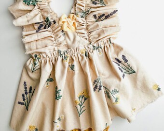 Ava Sitter Set Photo Prop Outfit, Sitter Set, Photography Prop Dress, Romper, Vintage Style Set, Boho Sitter Set