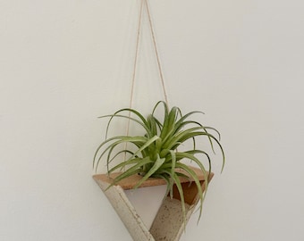 Ceramic Air Plant Hanging Display | Stoneware Pottery