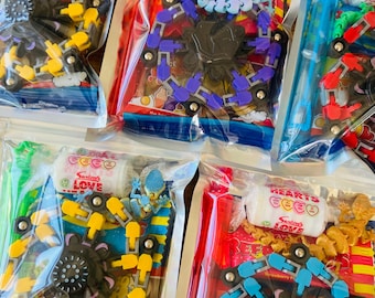 Pre-Filled Party Favor Bags: Fidget Toys, Sweets & Bubbles