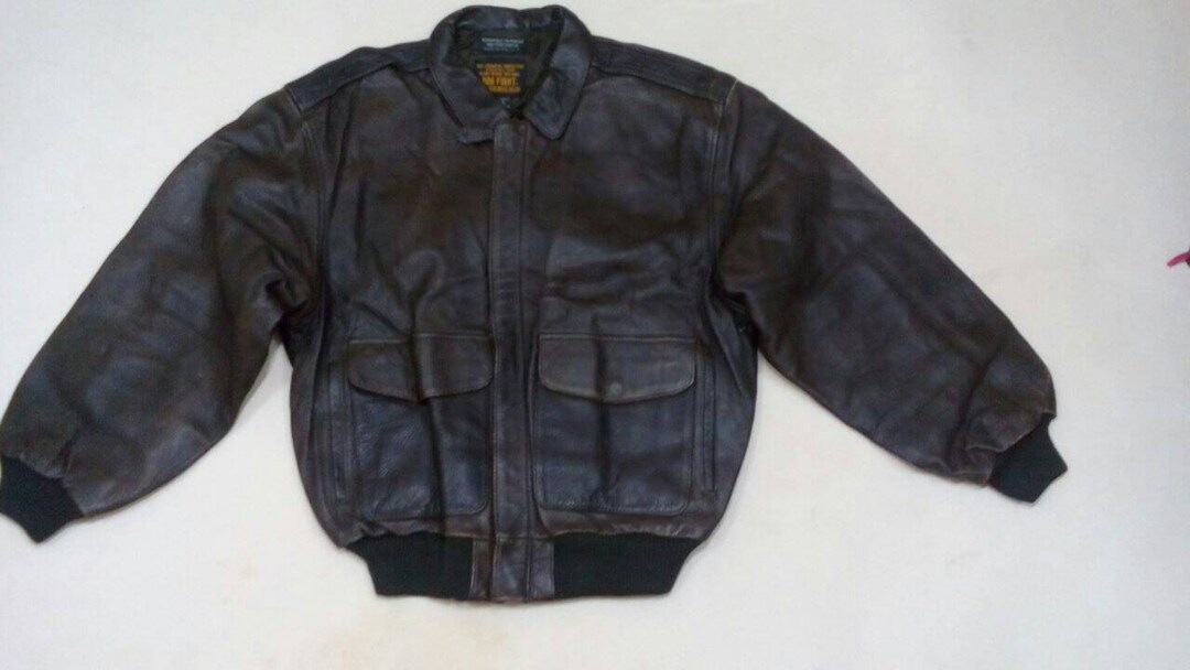 unknown A-2 type leather jacket blouson