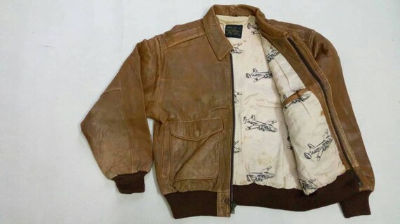 Vtg U.S NAVY G-1 AVIREX Aviator Pilot 