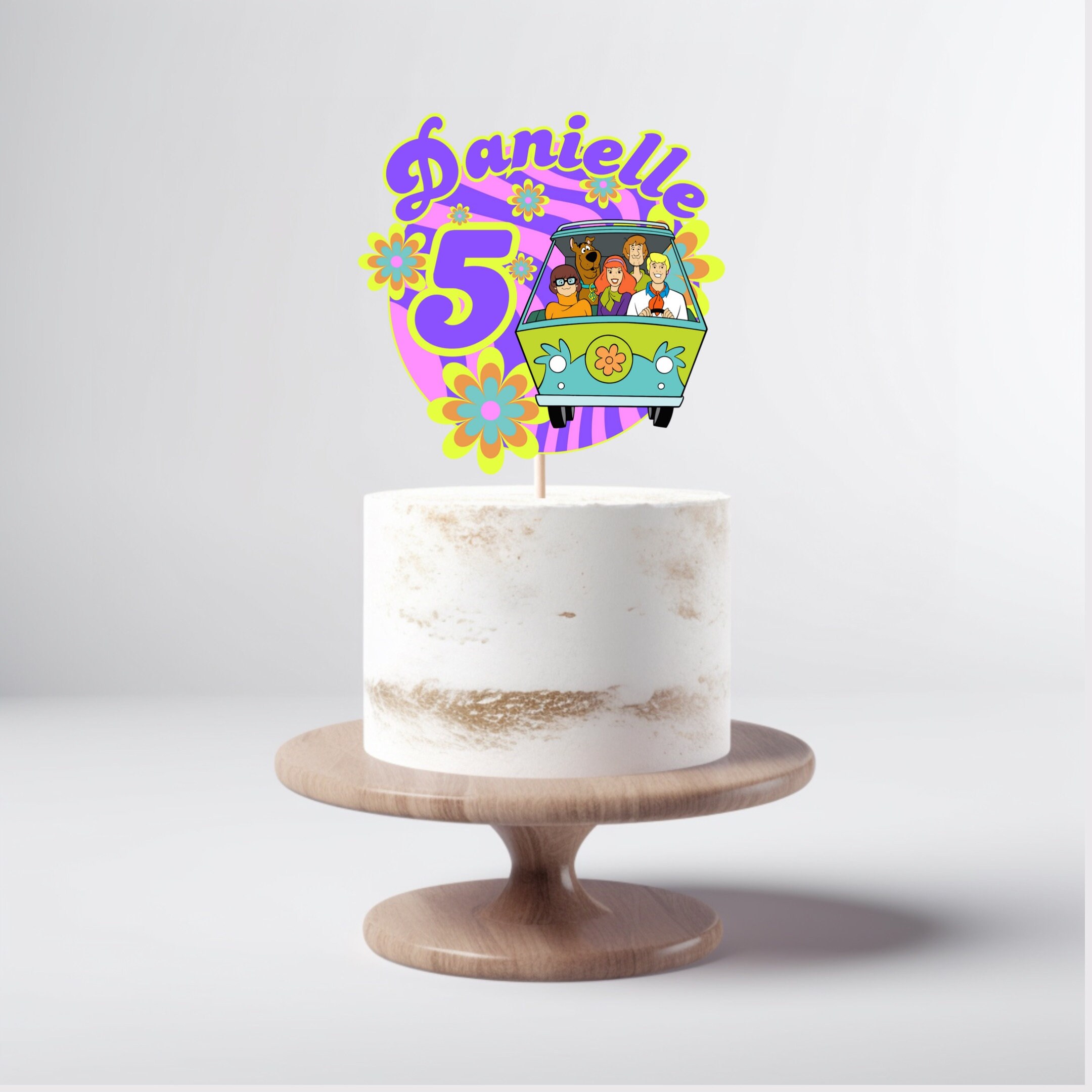 Printable Scooby Doo Cake Topper, Personalised Cupcake Topper, Cake ...