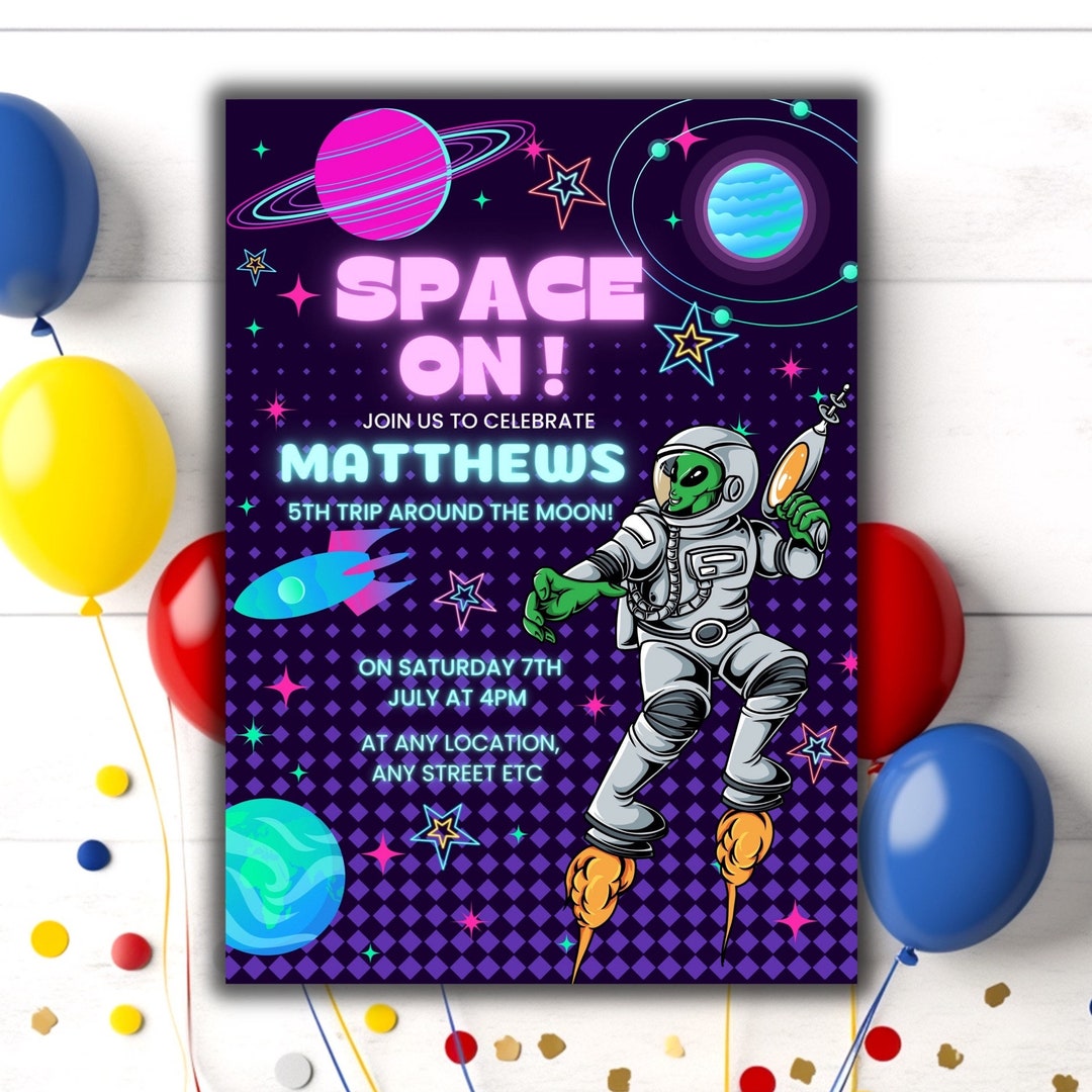 printable-neon-glow-space-party-invitation-glow-birthday-party-alien-party-invite-template-ufo-kids-birthday-outer-space-theme-party-etsy for Alien Party Invitations Free Printable Printable Neon Glow Space Party Invitation Glow Birthday Party Alien Party Invite Template UFO Kids Birthday Outer Space Theme Party - Etsy for Alien Party Invitations Free Printable