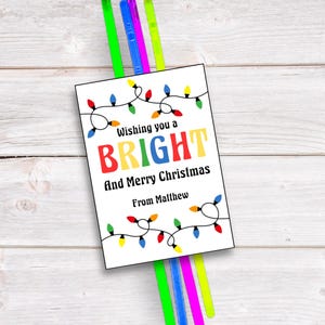 Knickerbocker Weihnachtsschmuck bearbeitbar taschenlampe Geschenkanhänger Lehrer