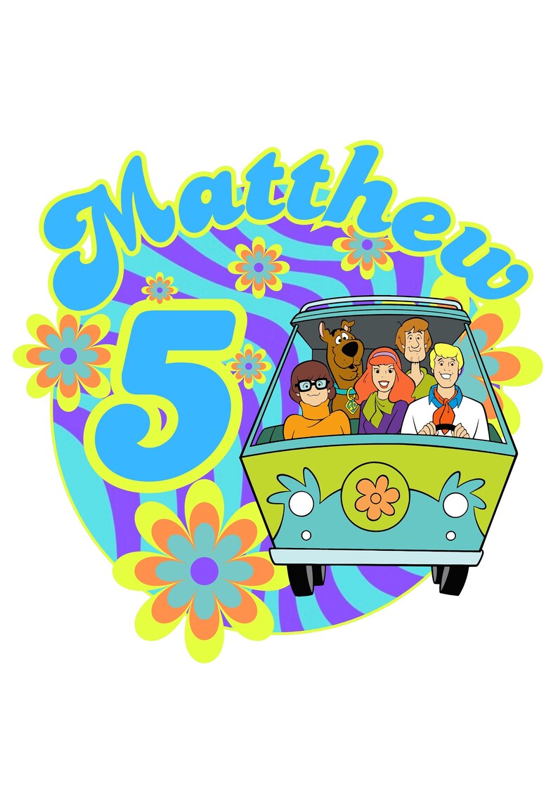 Printable Scooby Doo Cake Topper, Personalised Cupcake Topper, Cake ...