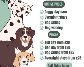 Daycare Business Average Doggy Daycare Cost Printable Doggy
