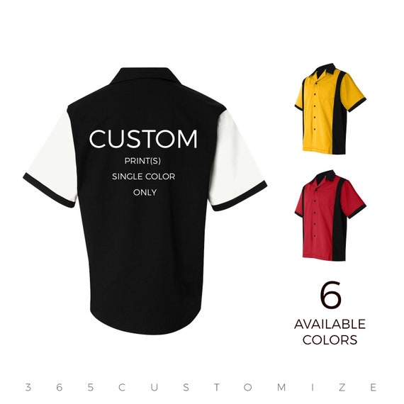 Bowling Shirt Personalize & Design Your Own Bowling Shirt Etsy