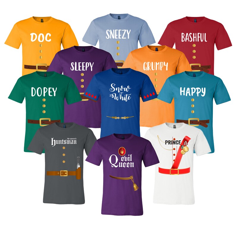 seven dwarfs shirts