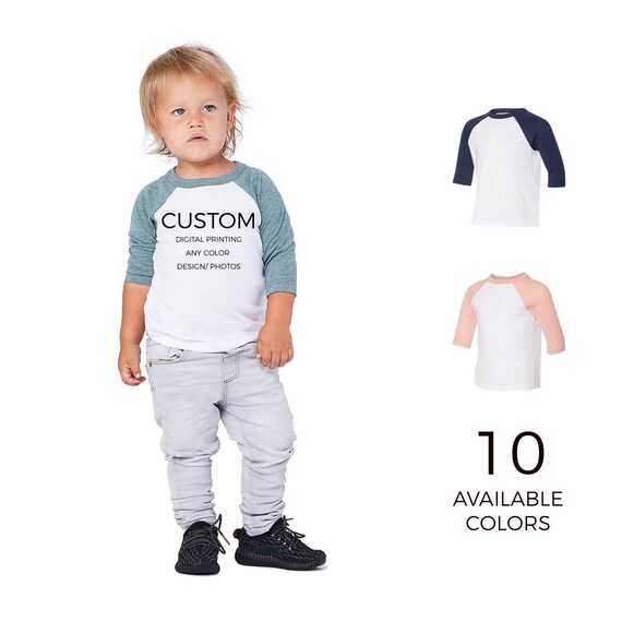 Toddler Custom Raglan Baseball Shirts 