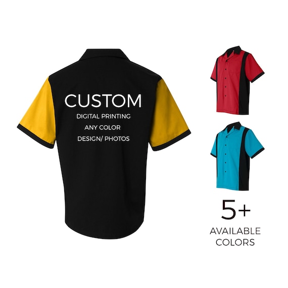 custom printed bowling shirts